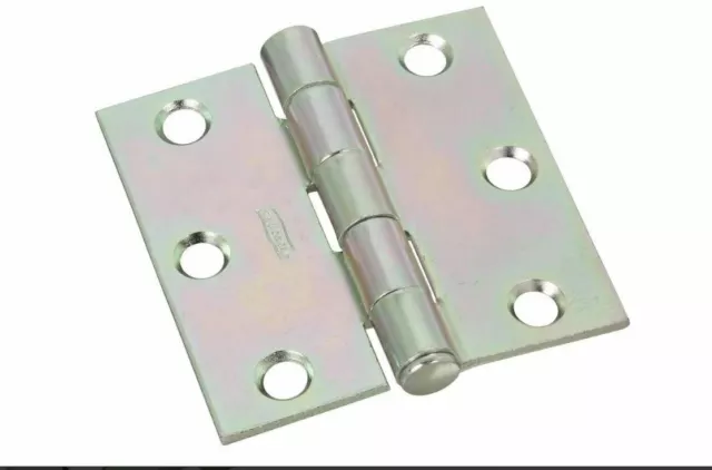 National Hardware N195-644 V504 Removable Pin Broad Hinges in Zinc plated, 2 pk