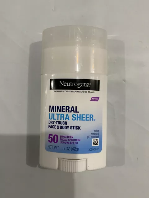 Neutrogena Ultra Sheer Spf 50 Sunscreen Stick 1.5oz EXP: 09/2025++