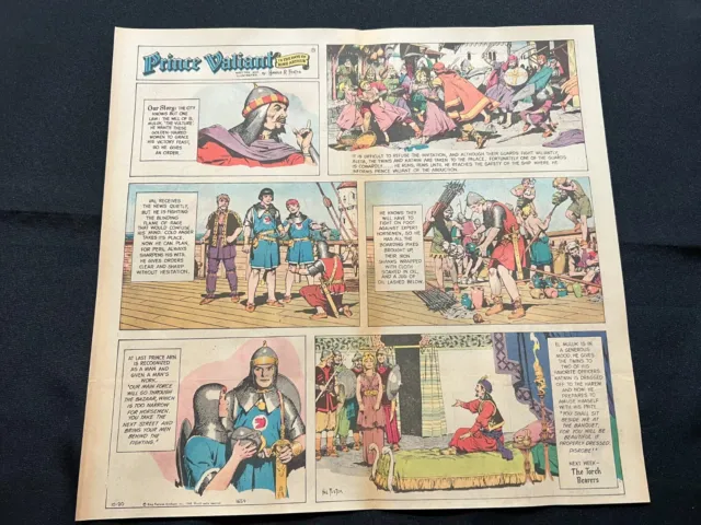 #TTP01s PRINCE VALIANT by Harold Foster Sunday Two Thirds Page October 20, 1968