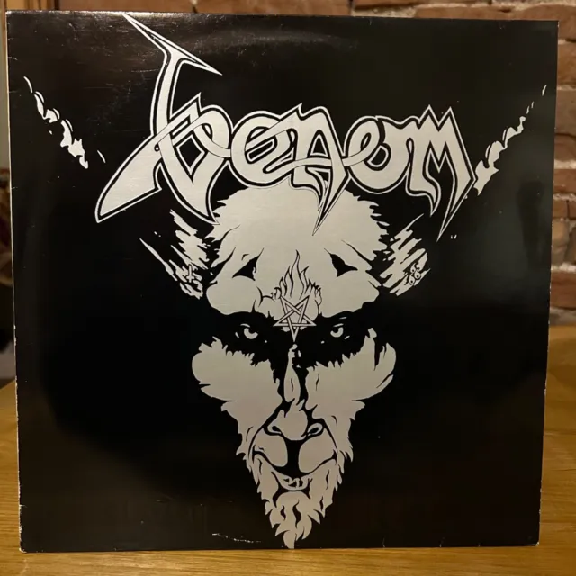 VENOM BLACK METAL LP RED LABELS ORIG UK 1982 NEAR MINT Inc POSTER and INSERT