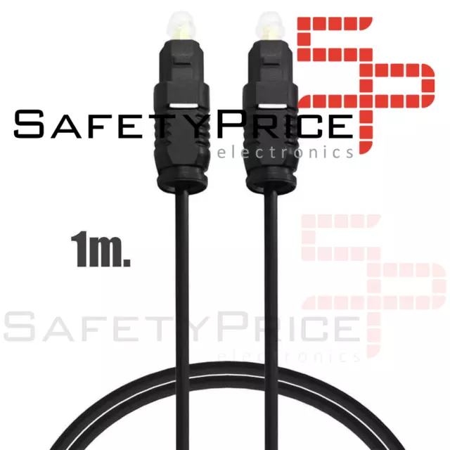 Câble à fibre optique audio numérique Toslink 1 m fibre optique son Hifi...