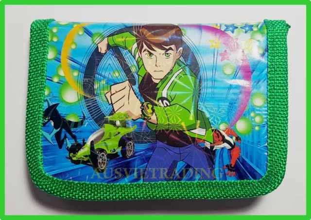 new Ben Ten Ben 10 boys kids children cartoon Wallet tri-fold coin purse