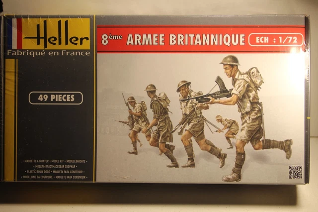 Maquette Heller 1/72 - Coffret 58005 - Commandos Parachutiste - Figurines Sous Blister