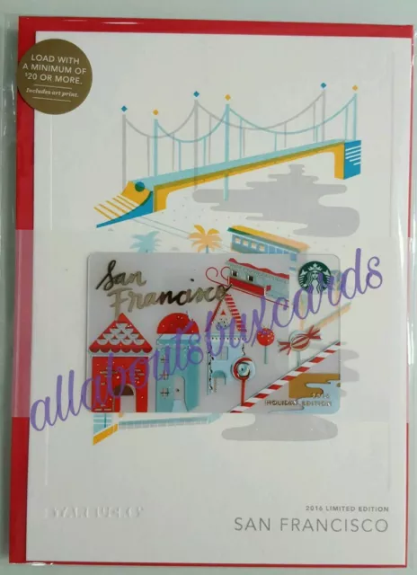 Starbucks 2016 San Francisco Holiday City Card