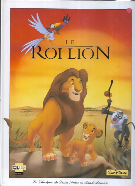 Lot x 2 Bandes dessinées DISNEY le roi lion + mulan-Editions LE CLUB DARGAUD