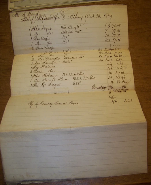 1829 Antique Hand Written Receipt A Hough And Stanton Albany Ny Document Stores