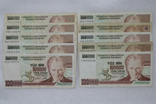 Turkey - 10 Banknotes B27 #86