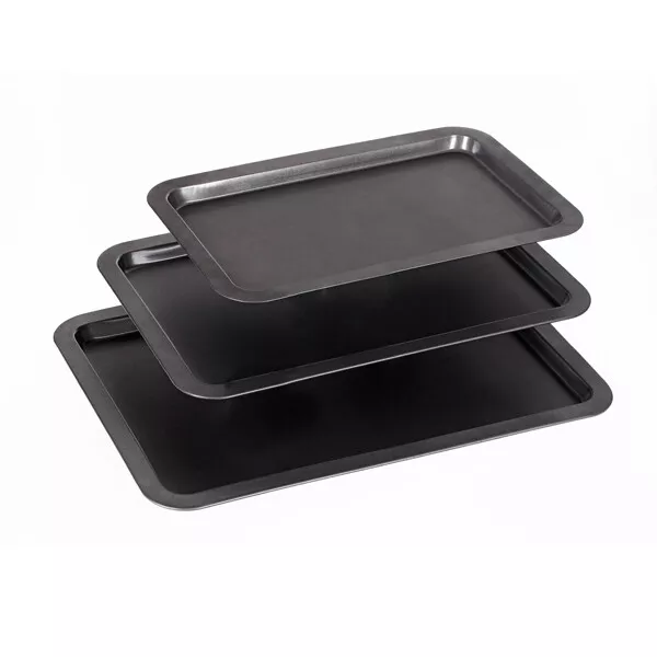 Plaques de cuisson anti-adhérentes pour four - Lot de 3