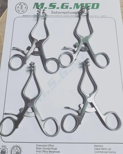 Professional High Quality New Baby Weitlaner S/R Retractor Best Offer 4 PCS Set