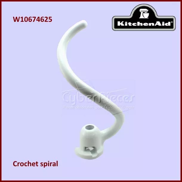 Crochet spiral blanc Kitchenaid W10674625