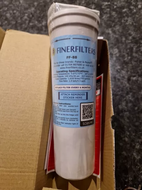FF-88 Kühlschrank Wasserfilter kompatibel mit Fisher & Paykel 836848 4er Pack