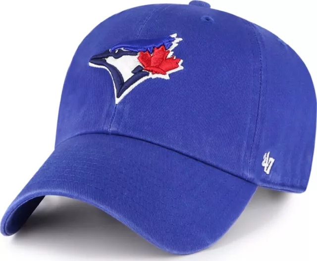 Forty Seven 47 Brand Toronto Blue Jays Royal Pulire Fino Curved Visor Strapback