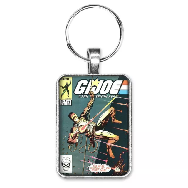 GI Joe #21 Cover Key Ring or Necklace Classic Comic Book Snake-Eyes Jewelry