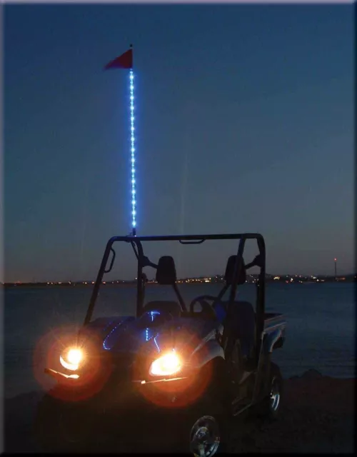 Tribal Whips 4' Gem 3D LED lighted Whip utv antenna 5 colors