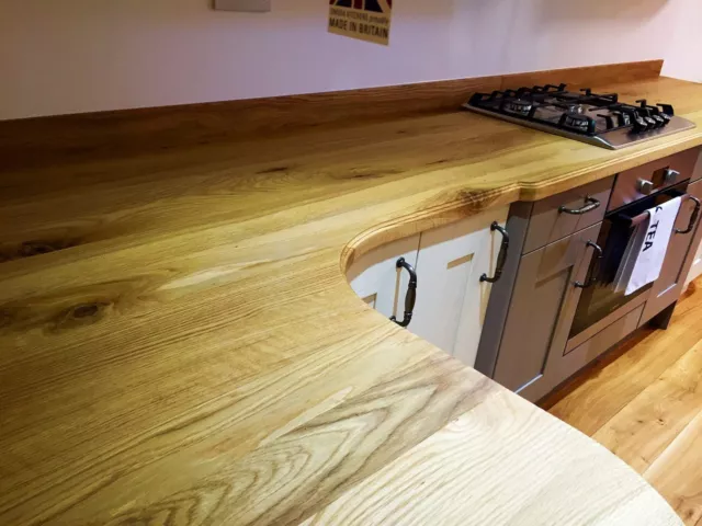 Full Stave Rustic Oak Wood Worktop, Free Delivery, Timber, Real Wood Worktops