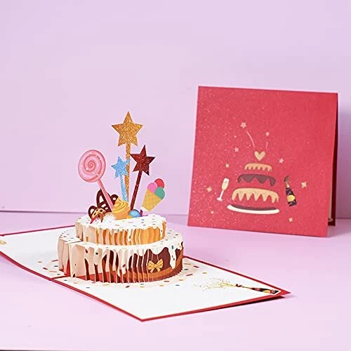 Biglietto Auguri 70 Anni 3D Pop Up Huacici | Con Busta, Carta Interna, Per Uomo E Donna - Foto 5