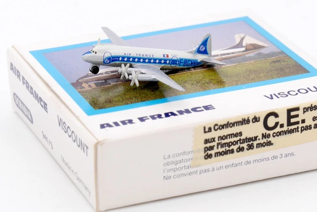 Avion Miniature Schabak Concorde Air France - Échelle 1/600 - 12cm - Neuf En Boîte