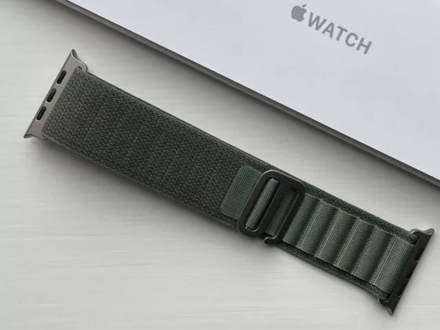 Genuine Apple Watch Ultra Strap GREEN ALPINE LOOP 49/45/44mm MEDIUM