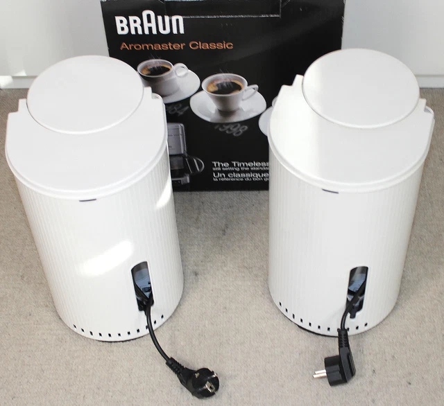 2x BRAUN KF 47/1 Kaffeeautomat Aromaster Kaffeemaschine Classic weiß defekt 4