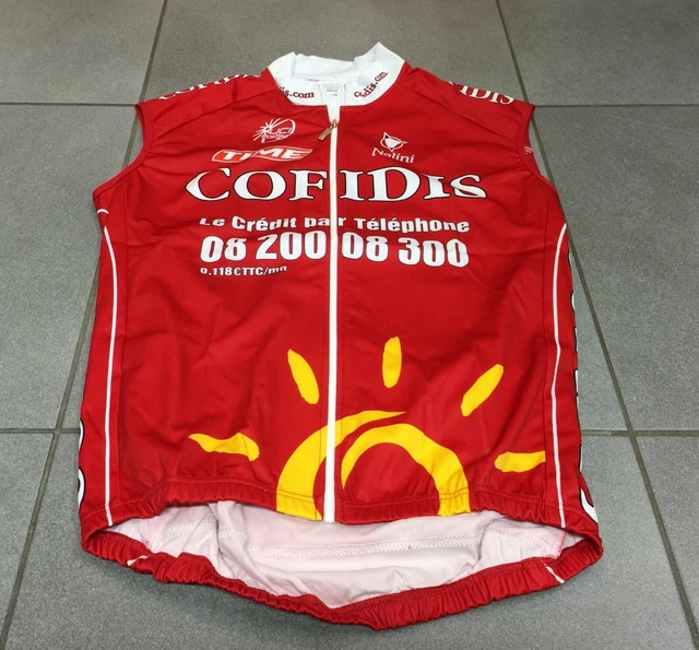 Maillot Cycliste Nalini Cofidis UCI Pro Tour 2006, Taille L, Très Bon état