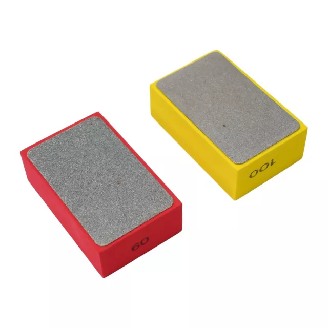 Diamond Polishing Hand Pad Block For Ceramic Tile Marble Glass Grinding 90x55mm