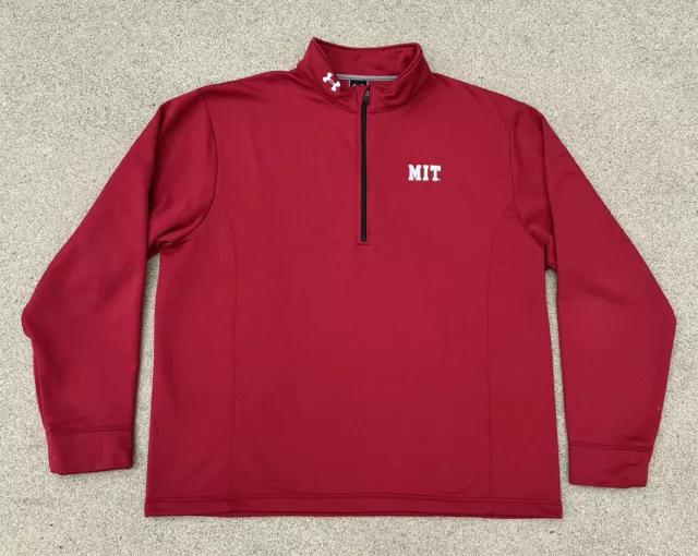 Under Armoir Massachusetts Institute Of Technology MIT College Fleece 1/4 Zip XL