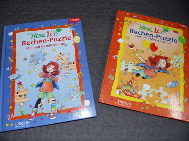 LERNSPIEL RECHNEN PUZZLE Plus Minus Mal Teilen Klasse 2 Ensslin Hexe ...