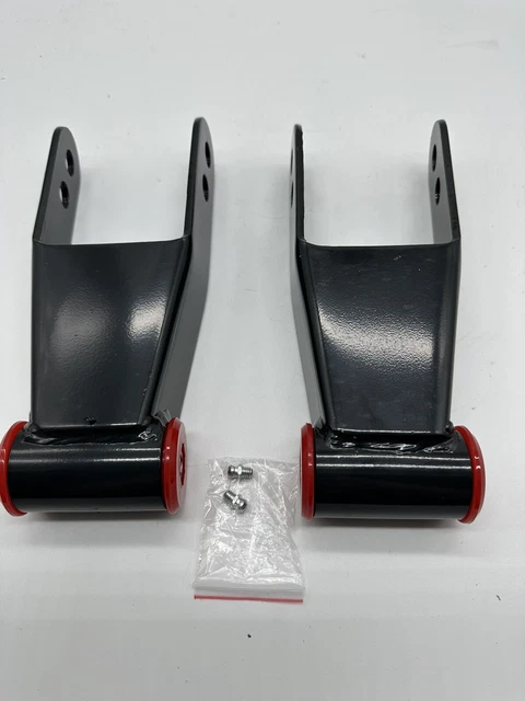 2" Rear Drop Shackles for 1988-2018 Chevy Silverado GMC Sierra 1500 Truck 410520