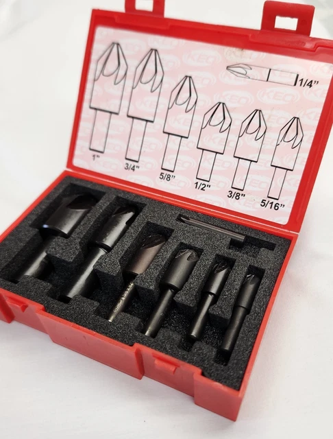 keo 82 degrees 6flt countersink 7 piece