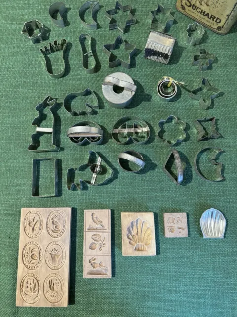 Antike Backformen Set, Spekulazius, Plätzchen, Knetmasse, Spielzeug 2