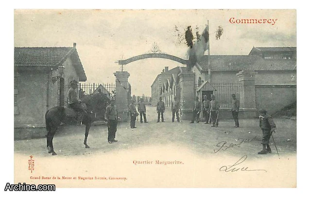 55 - Commercy - Quartier Margueritte - Animee - Soldats - Militaria - Chevaux -