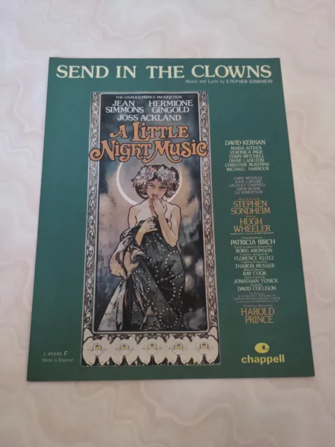 Send In The Clowns - A Little Night Music - Noten