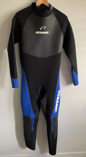 Men’s Oceanic Wetsuit Size XL Long Sleeve Surfing Diving Scuba (3mm)