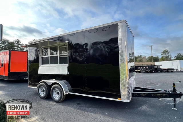 NEW 2023 7x16 Concession Trailer MOBILE KITCHEN Food Vending TRAILER