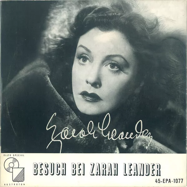 Zarah Leander Besuch Bei Zarah Leander EP Vinyl Single 7inch NEAR MINT