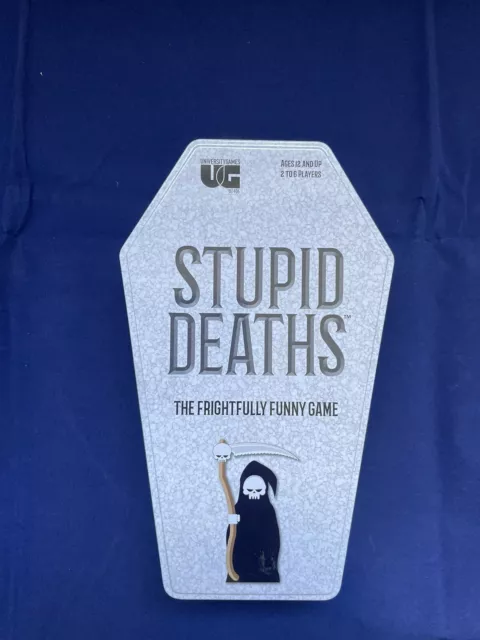 University Games Stupid Deaths Card Game Tin Version Party Game