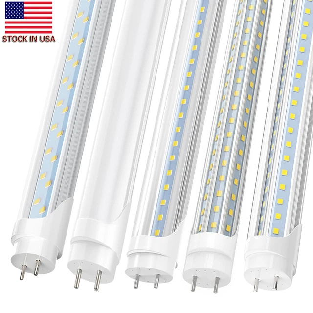 T8 LED Tube Lighting 4FT Fluorescent Light Bulbs 22W~60W G13 Bi-Pin 5000K-6500K