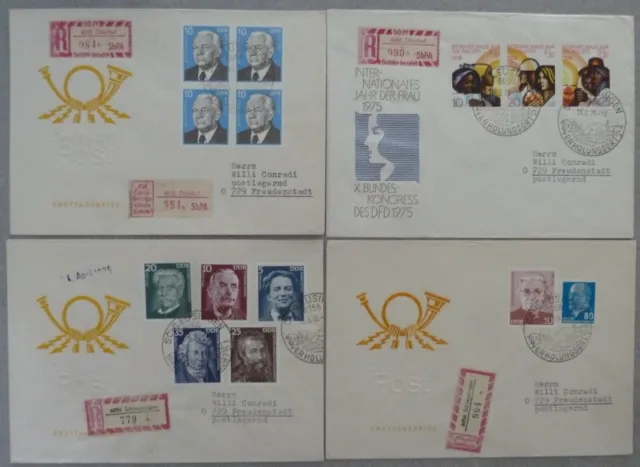 DDR, FDC aus Jahr 1975-1977 (Sonderstempel)