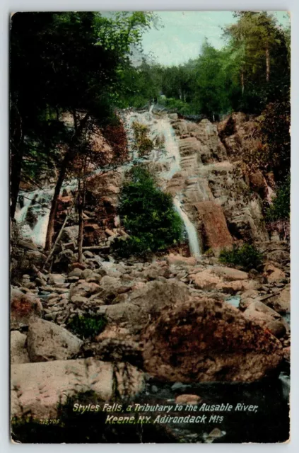Keene NY in the Adirondacks~Superb View~Styles Falls of the Ausable River PC