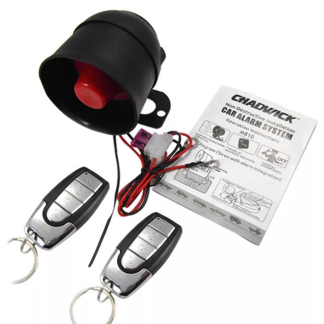 Car Remote Keyless Entry Vibration Alarm Security System Remote Control Kit