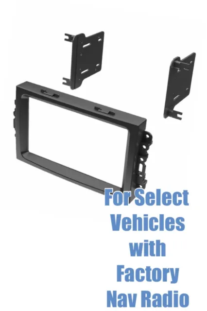 Double Din Radio Dash Install Kit for some Chrysler Dodge Jeep w/OEM Factory Nav