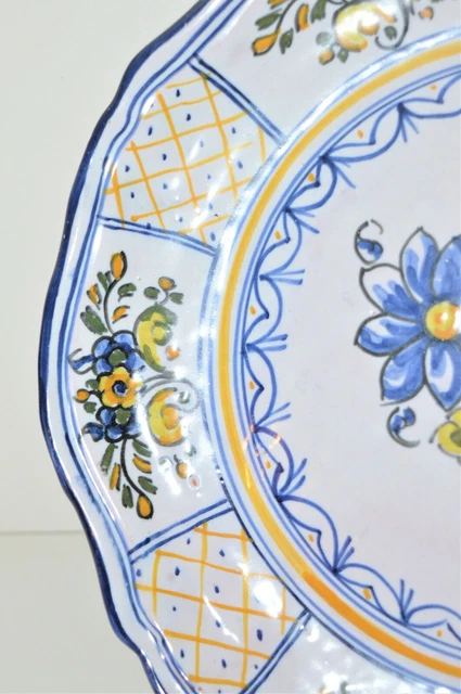 -Assiette Ceramique Mave Talavera Decor  Fleuri Deco Collection Vitrine 3