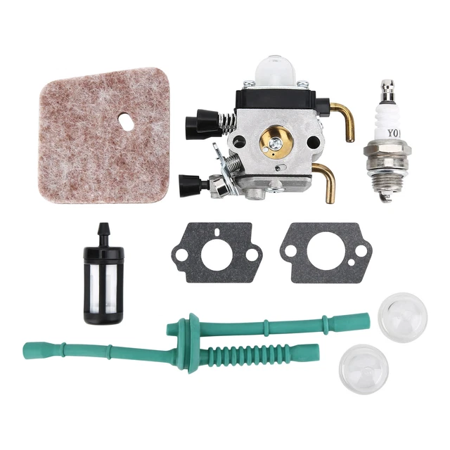 CARBURETOR CARB AIR Filter Kit For Stihl FS45 FS46 FS55 FC55 FS38 HS45