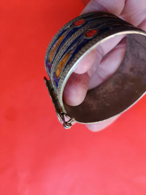Bracelet Vintage émaillé André Bazot – Bijou Rétro Et élégant