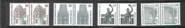Berlin, Jahrgang 1987, Mi. Nr. 793 - 796, postfrisch **, Paare