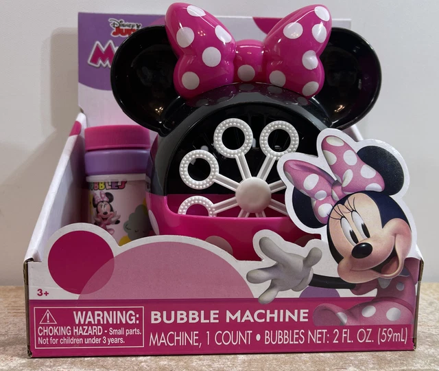DISNEY JUNIOR MINNIE Mouse Bubble Machine Ages 3+ Requires 3 AA