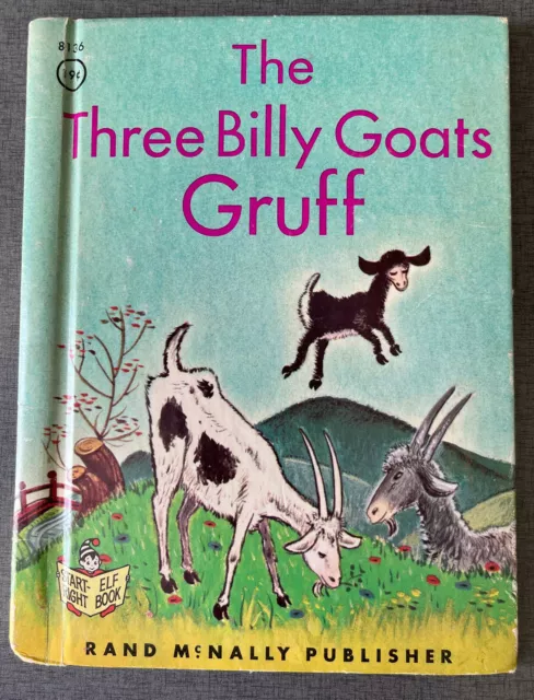 Vintage Mid Century The Tree Billy Goats Gruff Elf Book 1966 MCM Kids