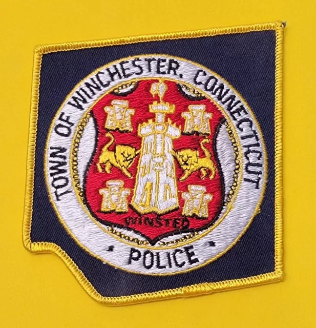 Connecticut Ct Winchester Police Shoulder Patch Sheriff