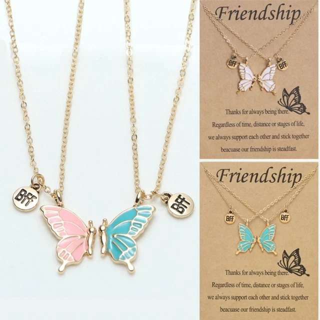 Butterfly deals friendship necklace