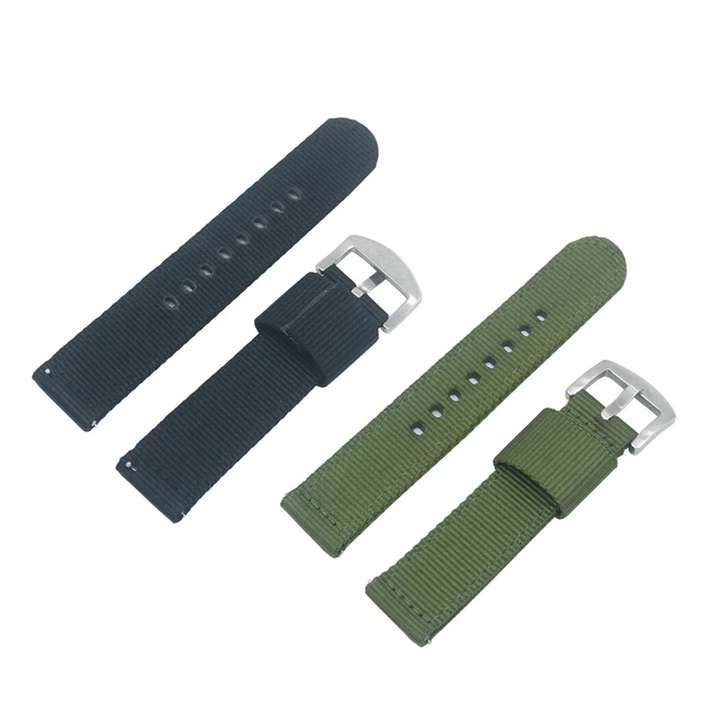 Acquista Cinturino per orologio militare militare da uomo in ecopelle 18/20/22/24 mm nero marrone in Italia a partire da 1.86